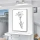 Tablou One Line Art - Răspântii de Lumină, tablou minimalist artistic pentru living