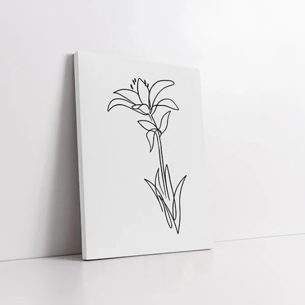 Tablou One Line Art - Răspântii de Lumină, tablou minimalist artistic pentru living