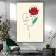 Tablou One Line Art - Amprenta Clipei, tablou elegant pentru living, dormitor, birou sau hol