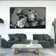 Leopard cu ochi albastri - Tablou Animale Salbatice