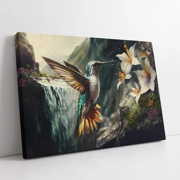Colibri albastru - Tablou Pasari
