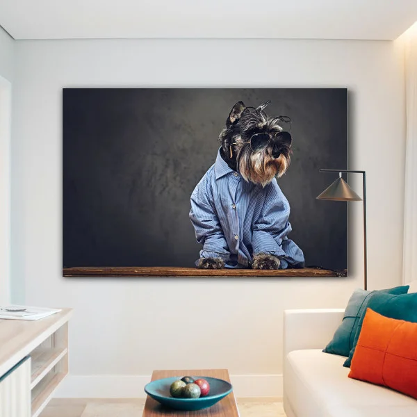 Schnauzer elegant - Tablou Caini