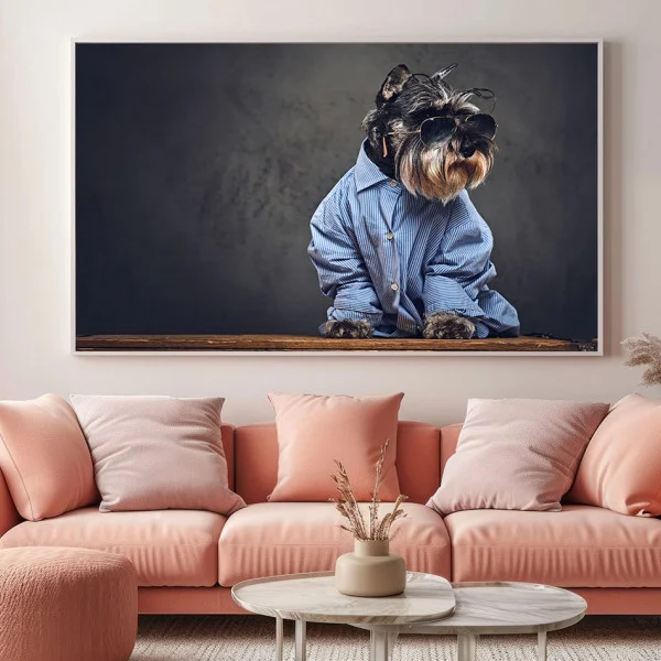 Schnauzer elegant - Tablou Caini