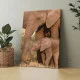 Familie de elefanti - Tablou Animale Salbatice
