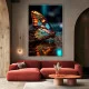Fluture multicolor - Tablou Fluturi