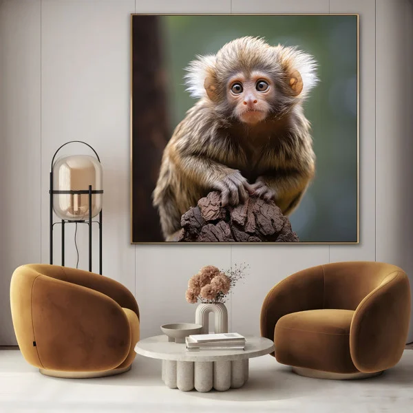 Cute monkey - Tablou Animale Salbatice