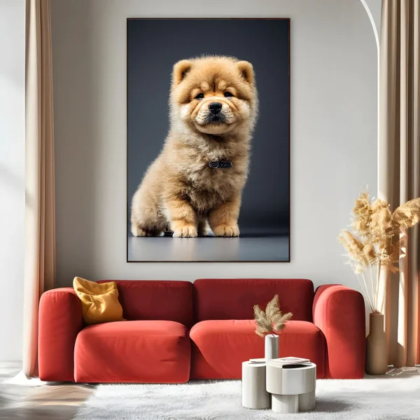 Chow-chow adorabil - Tablou Caini