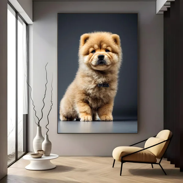 Chow-chow adorabil - Tablou Caini