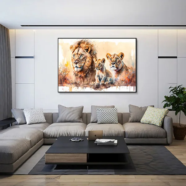 Lion Family - Tablou Lei