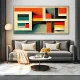 Fascinația Formelor - Tablou geometric