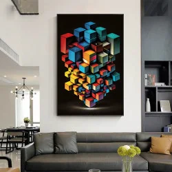 Abstract si Concret - Tablou geometric