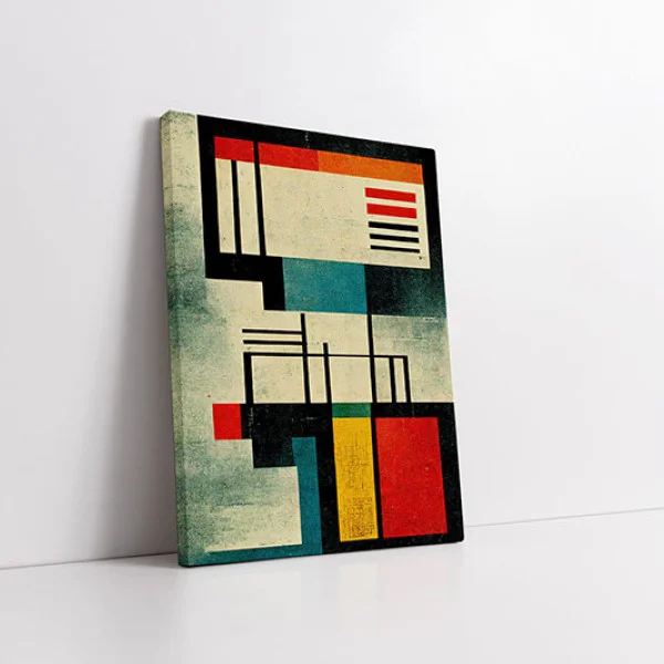 Dansul Liniilor si Culorilor - Tablou geometric
