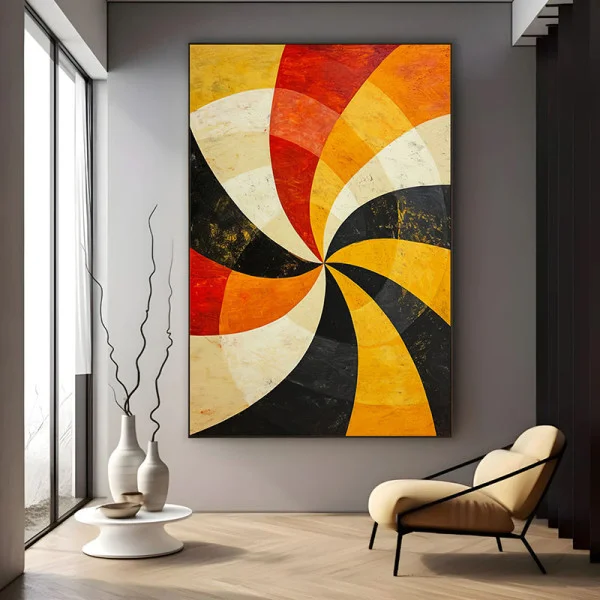 Perspective si linii - Tablou geometric
