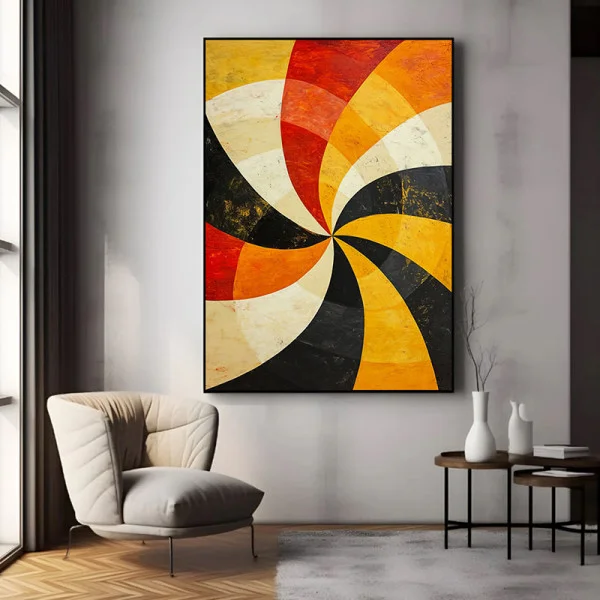 Perspective si linii - Tablou geometric