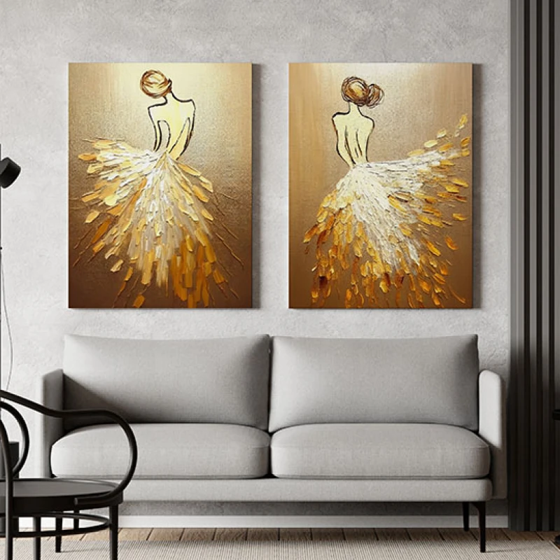 Balerine diafane - Set 2 Tablouri