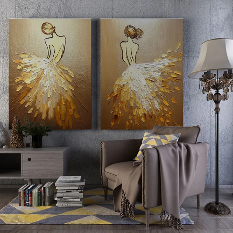 Balerine diafane - Set 2 Tablouri