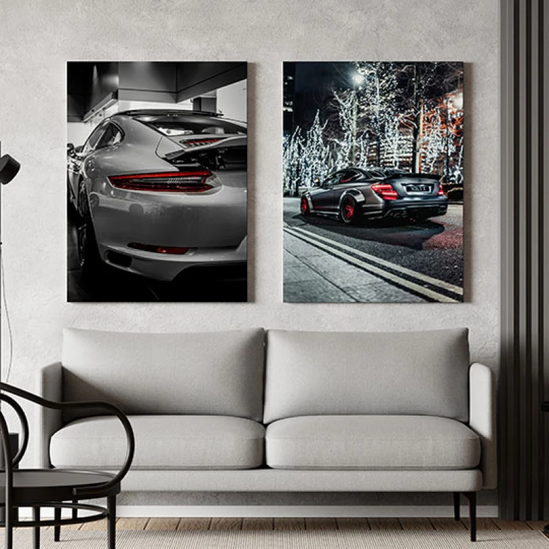 Silver Supercar - Set 2 Tablouri Silver Supercar - Set 2 Tablouri
