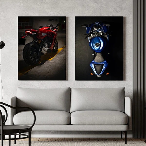 Red and Blue - Set 2 Tablouri