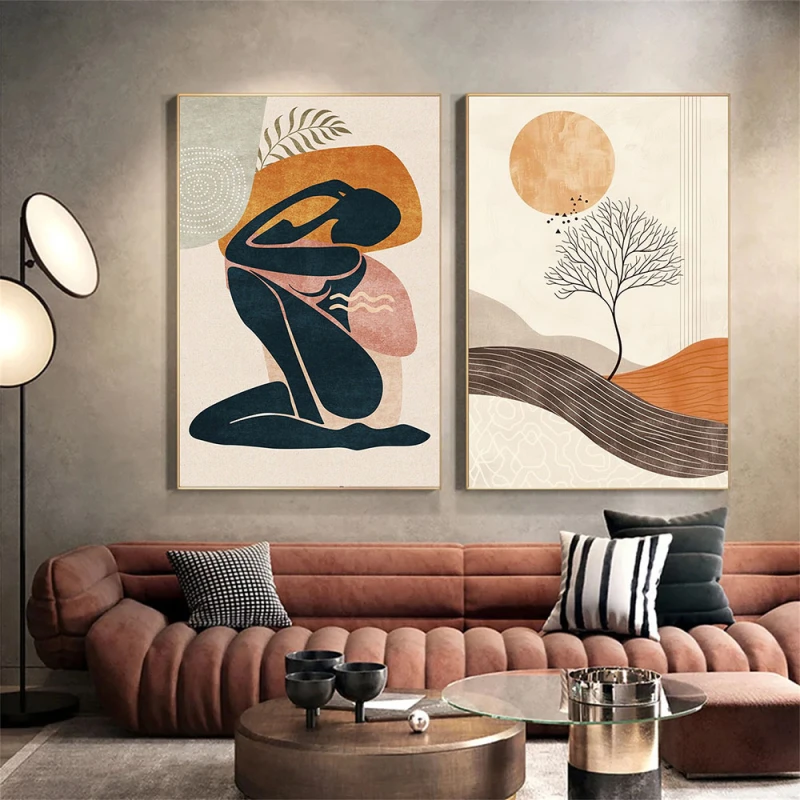 Poezie cu Sens - Set 2 Tablouri Boho