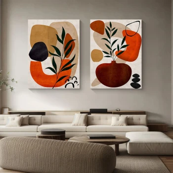 Lumi Fragile - Set 2 Tablouri Abstracte