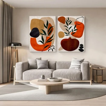 Lumi Fragile - Set 2 Tablouri Abstracte