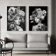 Femei si Flori - Set 2 Tablouri Femei si Flori - Set 2 Tablouri