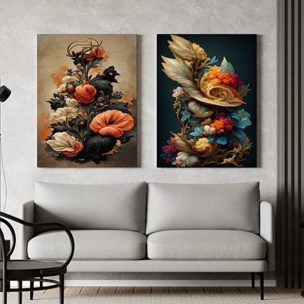 Flori din Hartie - Set 2 Tablouri
