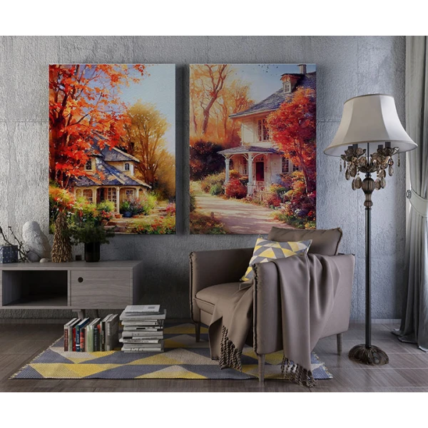 Casute in Natura - Set 2 Tablouri Casute in Natura - Set 2 Tablouri