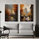 Orase la Amurg - Set 2 Tablouri