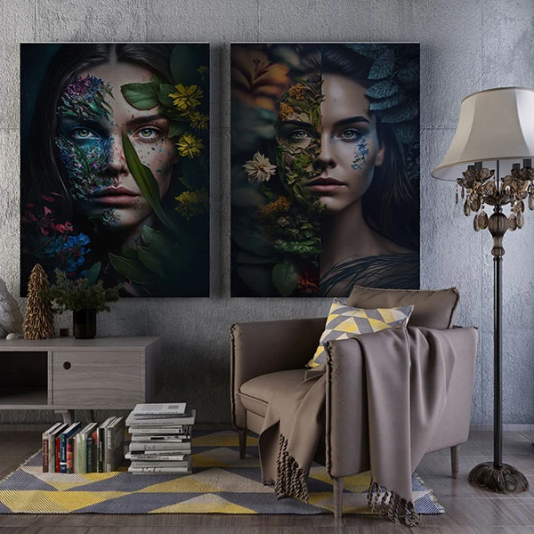 Flori de Primavara - Set 2 Tablouri