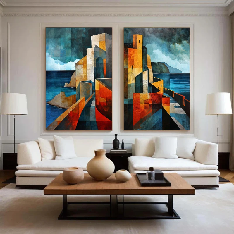 Contururi de Apus - Set 2 Tablouri