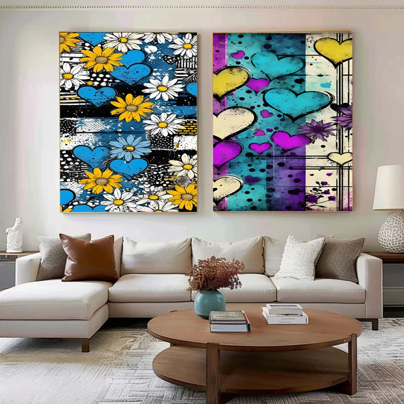 Emoții de Primăvară - Set 2 Tablouri Abstracte