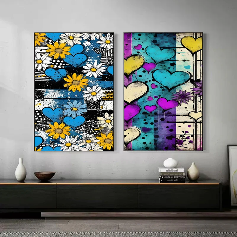 Emoții de Primăvară - Set 2 Tablouri Abstracte