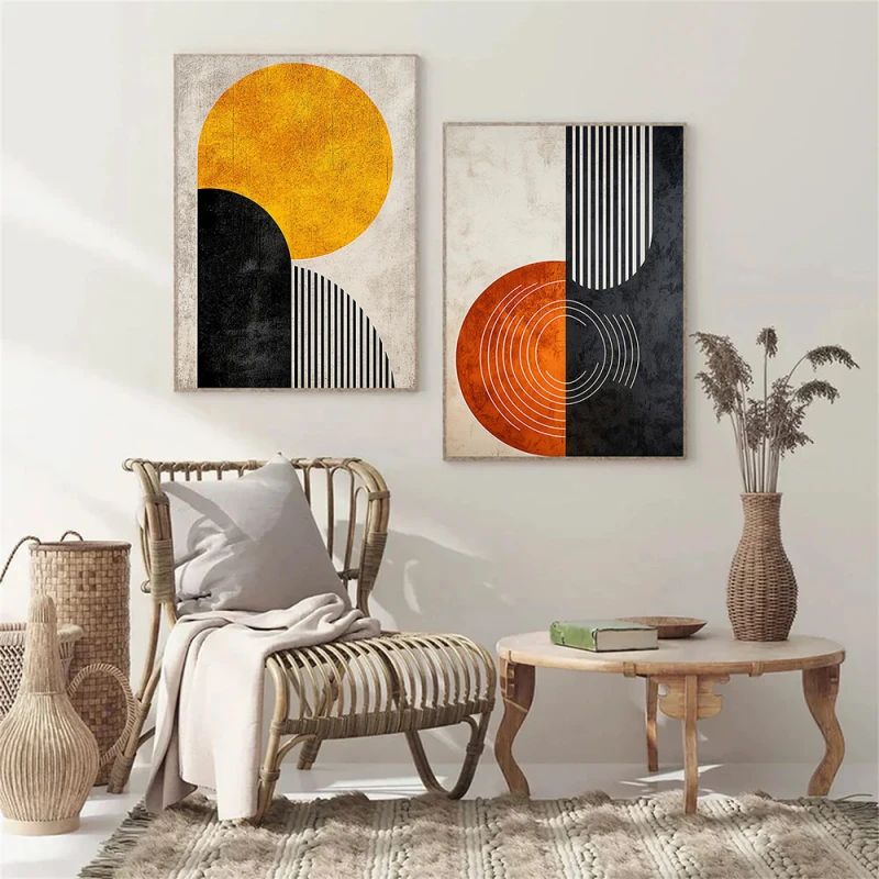 Arta Contrastului - Set 2 Tablouri Abstracte