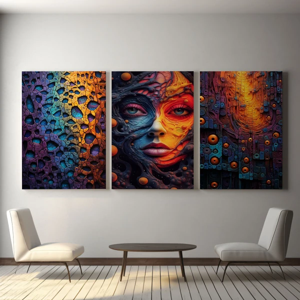 Metamorfoza Gratiei Feminine - Set 3 Tablouri