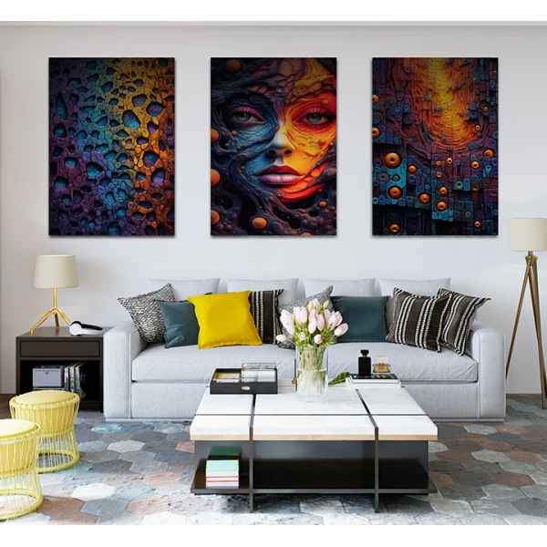 Metamorfoza Gratiei Feminine - Set 3 Tablouri
