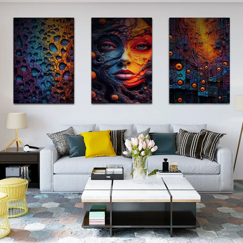 Metamorfoza Gratiei Feminine - Set 3 Tablouri