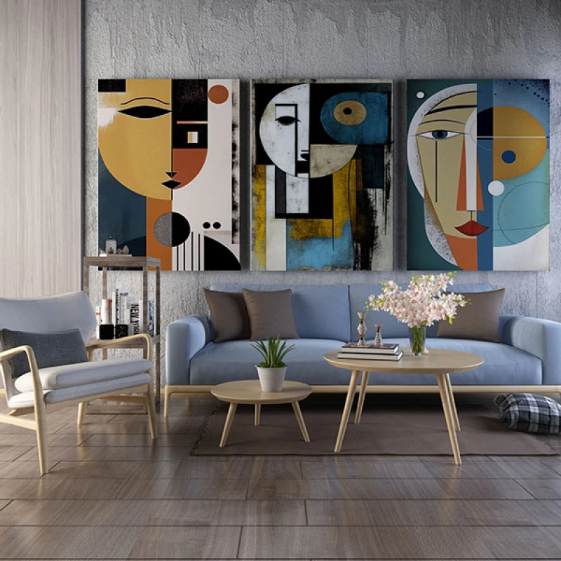 Portretul Fluid al Valorii Umane - Set 3 Tablouri