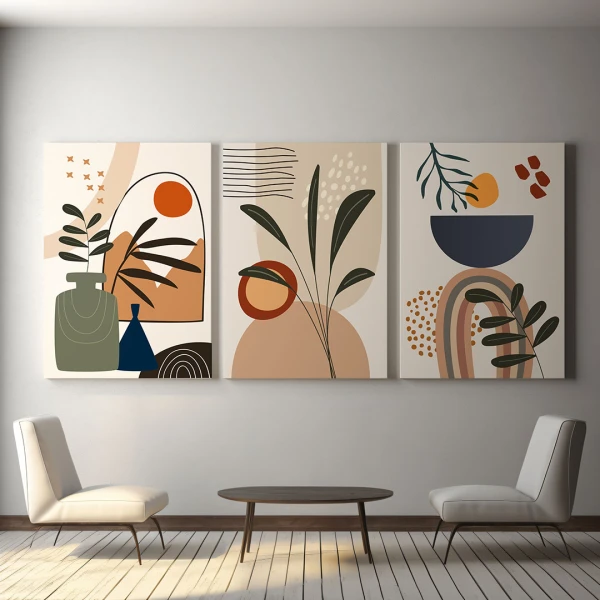 Verde Natura - Set 3 Tablouri