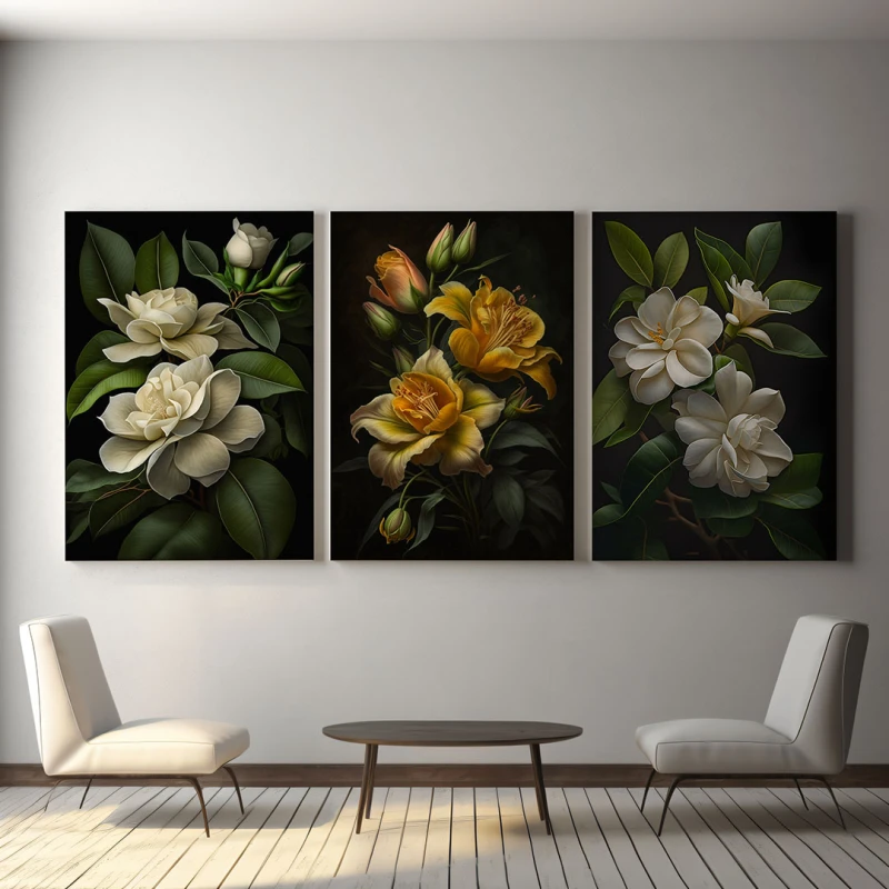 Verde Crud - Set 3 Tablouri Verde Crud - Set 3 Tablouri