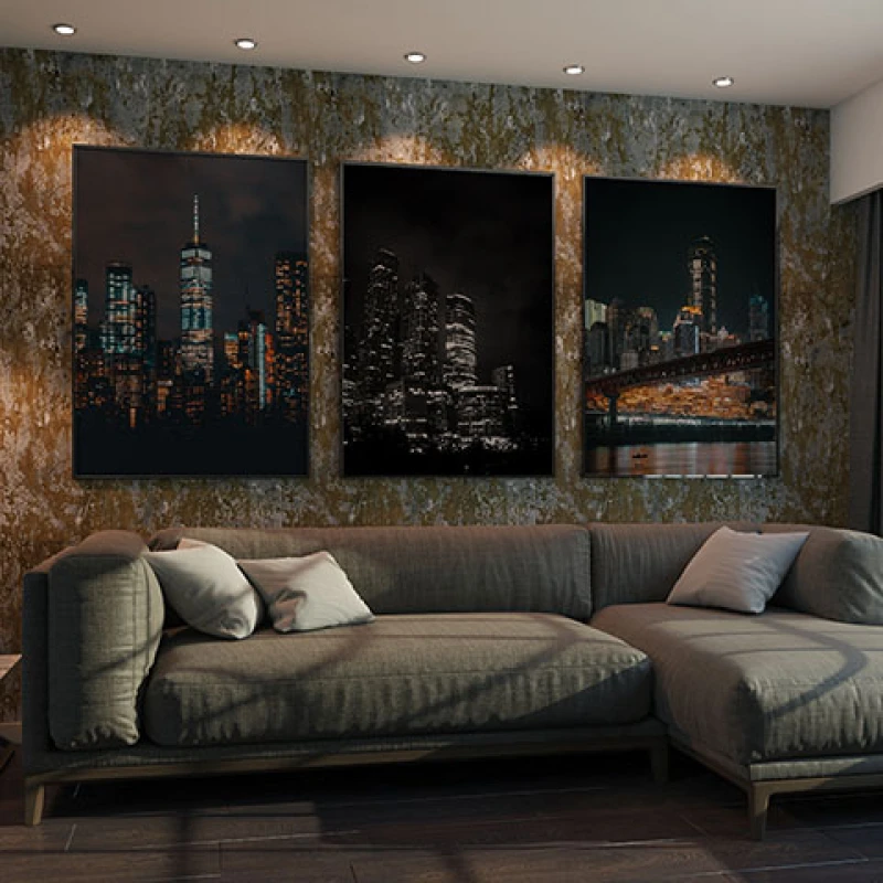 Nocturna Urbana - Set 3 Tablouri