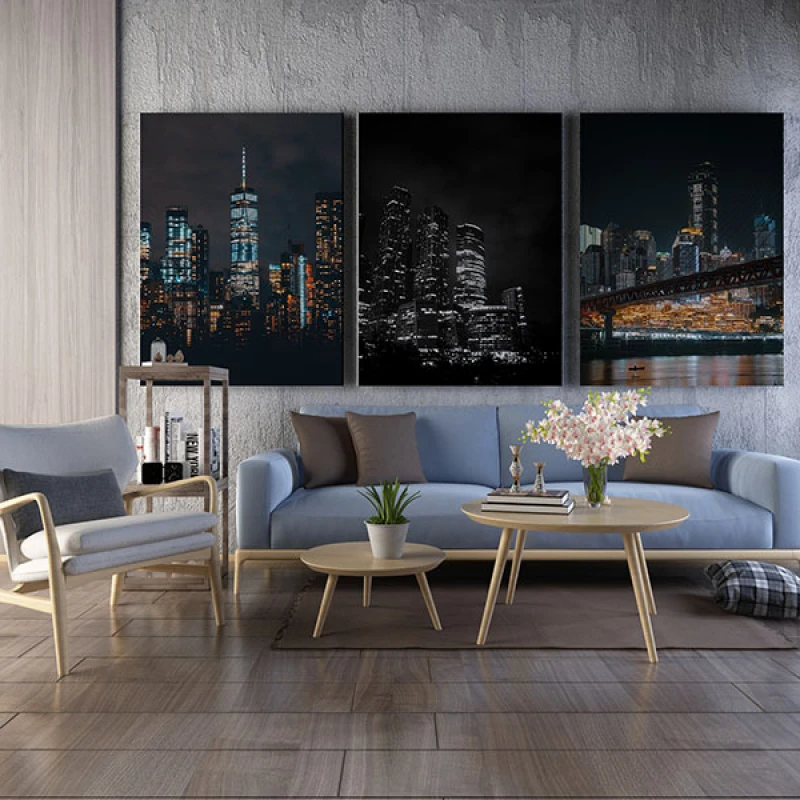 Nocturna Urbana - Set 3 Tablouri