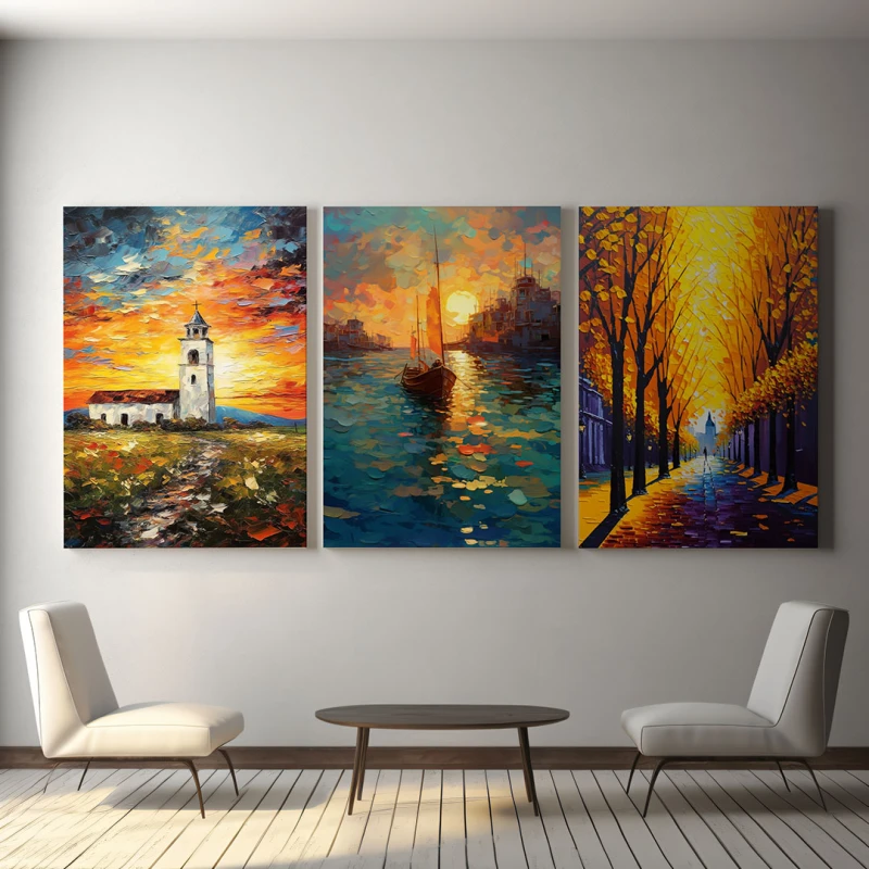 Asfintitul Sufletului Urban - Set 3 Tablouri