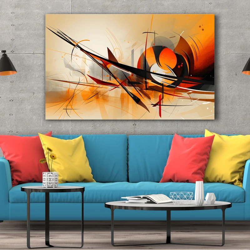 Fascinatia culorii #01 - Tablou abstract