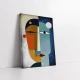 Dualitatea Cosmica a Chipului Masculin - Tablou Abstract