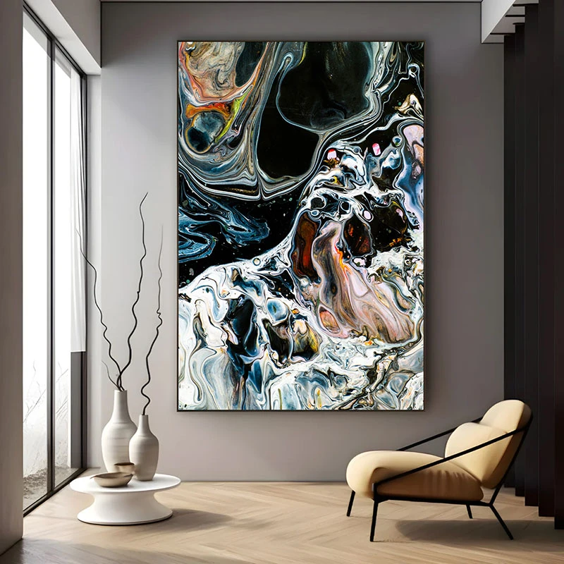 Abstractie in Alb si Negru - Tablou Abstract