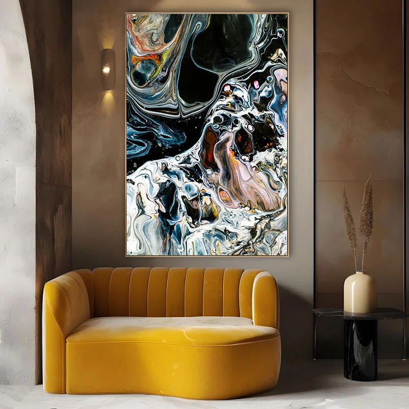 Abstractie in Alb si Negru - Tablou Abstract