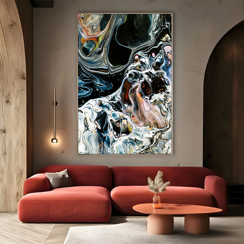 Abstractie in Alb si Negru - Tablou Abstract