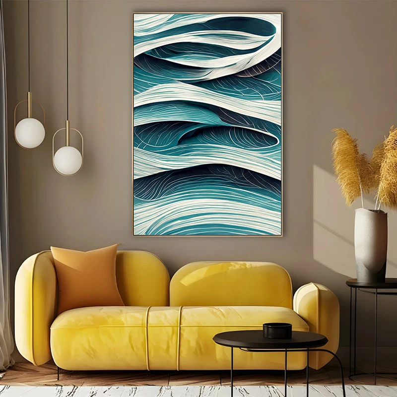 Abstractul Fluid al Timpului - Tablou Abstract