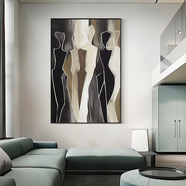 Dialogul Contrastelor - Tablou Abstract